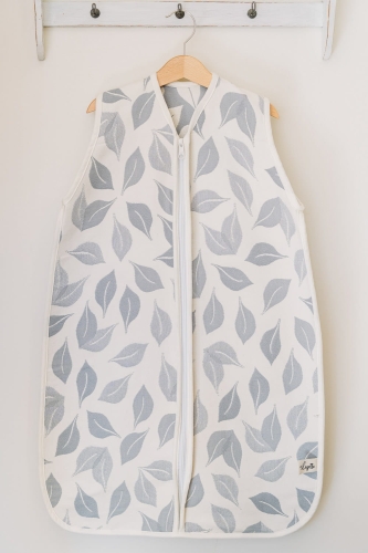 Śpiworek żakardowy w listki LEAVES